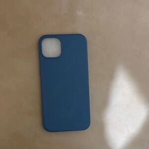 Blue Silicone Phone 13 Case